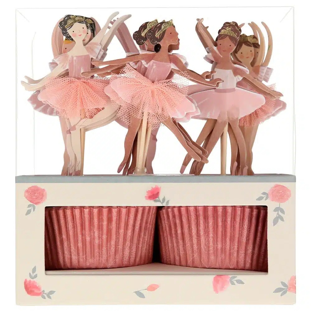 Gizden Gelenler Balerin Cupcake Kit 24 0 Ccc2 Balerin cupcake seti - 24'lü - görsel 1