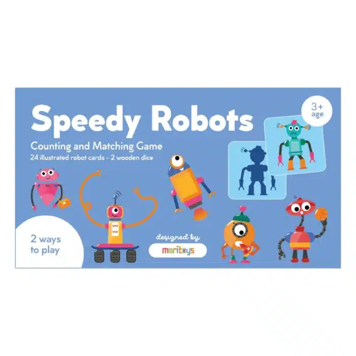 Mori toys speedy robots - sayma ve eşleştirme oyunu - görsel 1