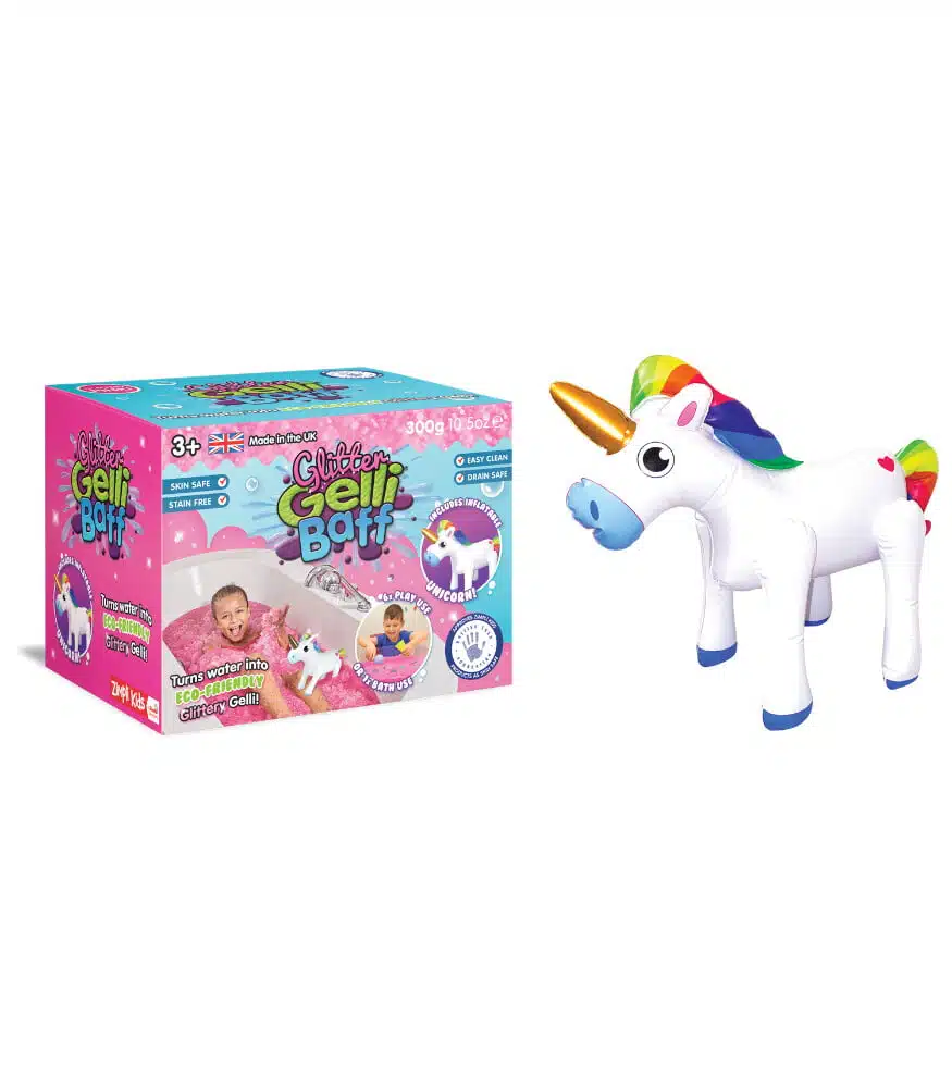 Zimplikids Gelli Buff Balon Keyif Bebesi Glitter Unicorn 813974026835 1 875X1000 1 Unicorn glitter parıltılı simli gelli baff şişirilebilir unicorn oyuncak - görsel 1