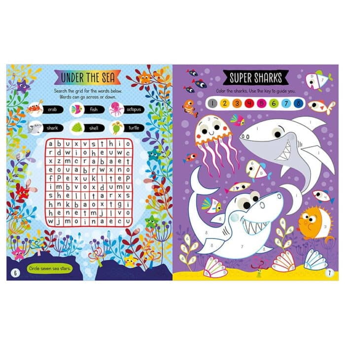 Scratch and sparkle sharks activity book - görsel 3