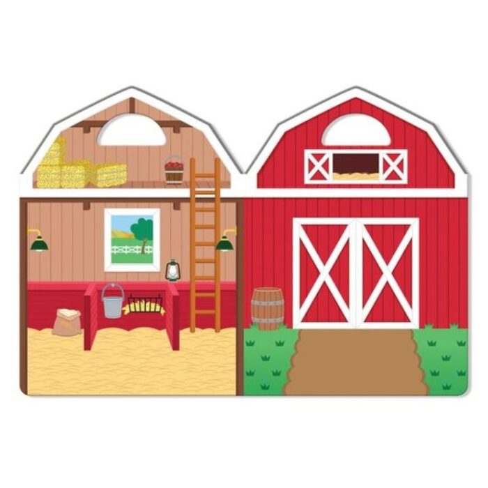 Melissa&doug kabartmalı tak çıkar çıkartma seti - çiftlik - görsel 4