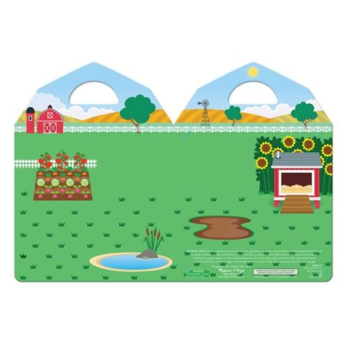 Melissa&doug kabartmalı tak çıkar çıkartma seti - çiftlik - görsel 5