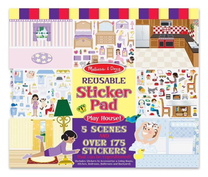 Melissa&doug tak çıkar çıkartma kitabı - oyun evi - görsel 1