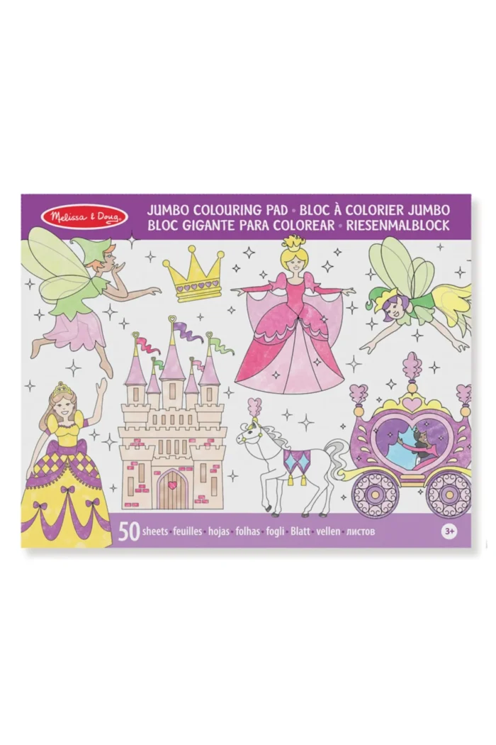 Melissa & doug dev boyama kitabı - prenses &peri - görsel 2