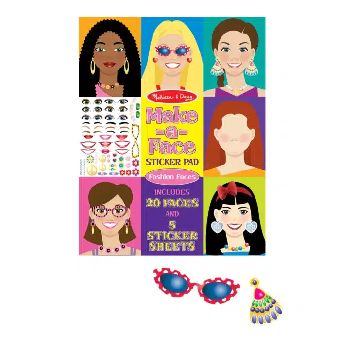 Melissa&doug çıkartma kitabı - yüzler - görsel 8