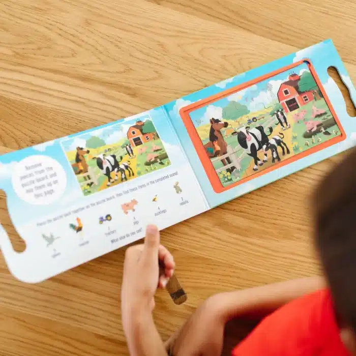 Melissa&doug mıknatıslı yapboz seti 2x15 - çiftlik - görsel 5