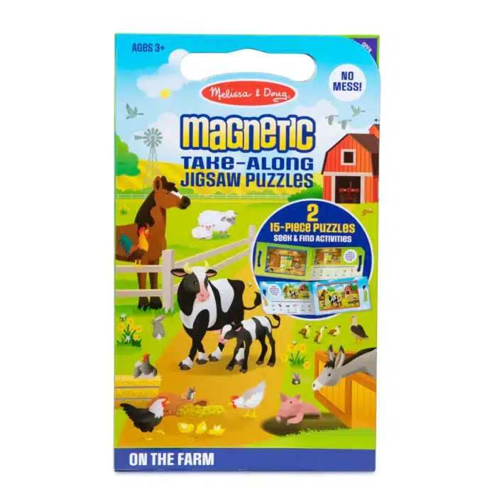 Melissa&doug mıknatıslı yapboz seti 2x15 - çiftlik - görsel 1