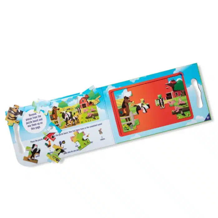 Melissa&doug mıknatıslı yapboz seti 2x15 - çiftlik - görsel 8