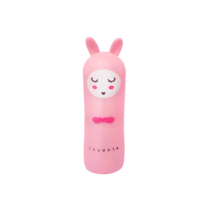 Inuwet bunny lipbalm strawberry / pink - görsel 1