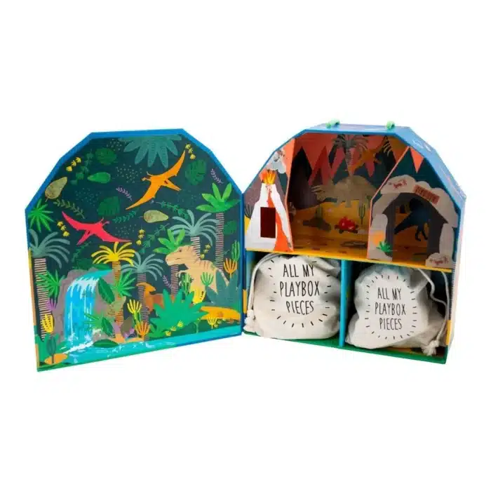 Floss & rock ahşap figürlü oyun kutuları / dino - görsel 2