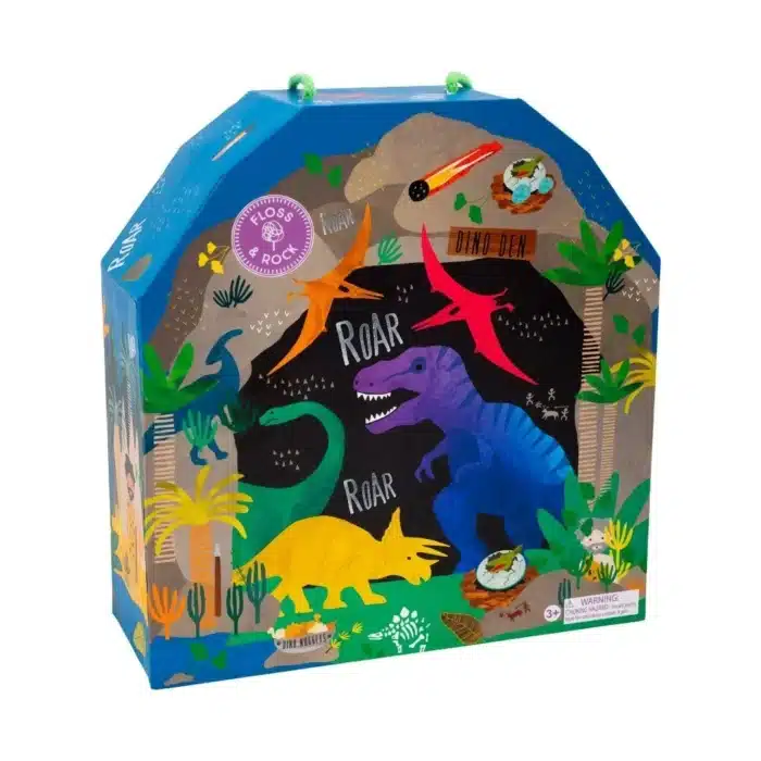 Floss & rock ahşap figürlü oyun kutuları / dino - görsel 3