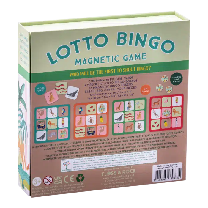 Mıknatıslı bingo şans oyunu / jungle *yeni̇* - görsel 3