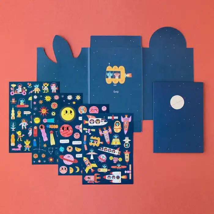 Londji activities stickers space - aktiviteler çikartma uzay - görsel 2
