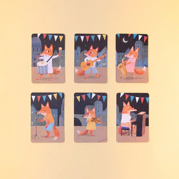 Londji card game animals big band - kart oyunu büyük hayvan grubu - görsel 5