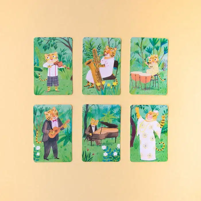 Londji card game animals big band - kart oyunu büyük hayvan grubu - görsel 7