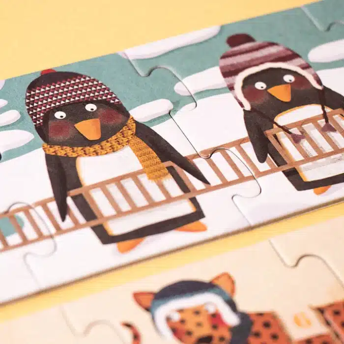 Londji puzzle10 penguins - yapboz 10 penguen - görsel 5