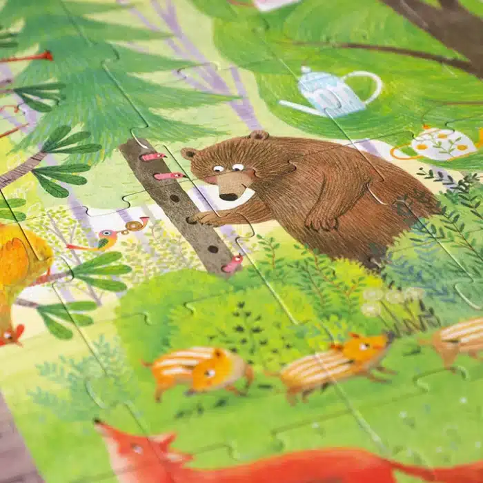 Londji puzzle night&day in the forest - yapboz ormanda gece ve gündüz - görsel 2