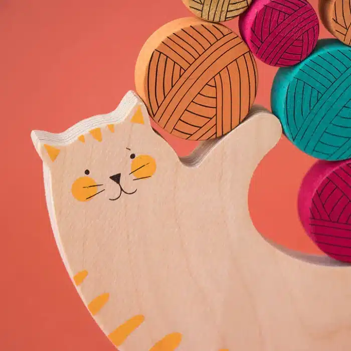 Londji wooden toy meow - tahta oyuncak miyav - görsel 2