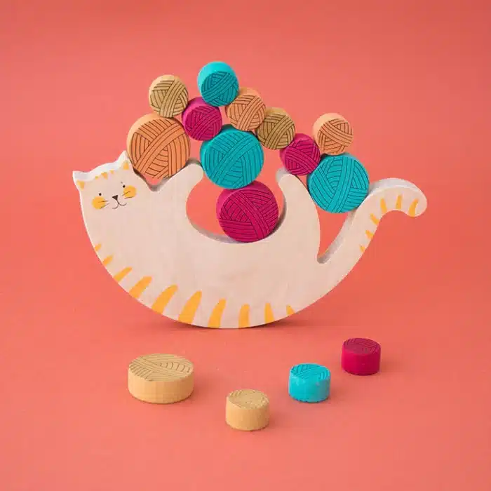Londji wooden toy meow - tahta oyuncak miyav - görsel 1