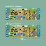 Mori Toys African Savanna - 36 Parça XXL Dev Puzzle, Gözlem ve Sayma Oyunu & Posteri - Görsel 3