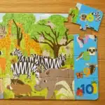 Mori Toys African Savanna - 36 Parça XXL Dev Puzzle, Gözlem ve Sayma Oyunu & Posteri - Görsel 7