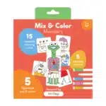 Mori Toys Mix & Color: Monsters - Karıştır Renklendir Canavarlar Puzzle