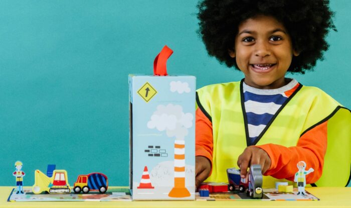 Floss & rock ahşap figürlü oyun kutuları / construction - görsel 4