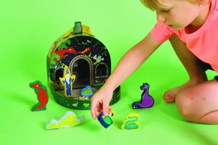 Floss & rock ahşap figürlü oyun kutuları / dino - görsel 5