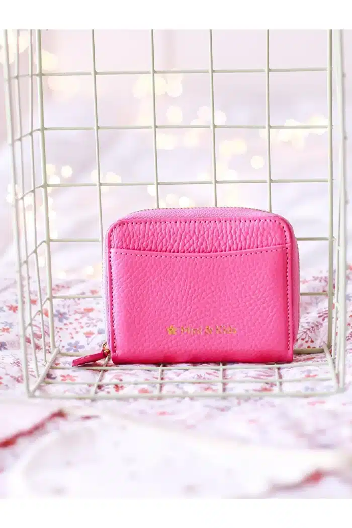 Mini and kids fermuarlı cüzdan | sugar pink - görsel 1