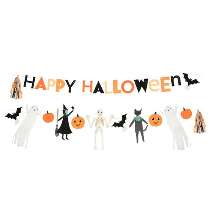 Meri meri - happy halloween garland - happy halloween asılan süs - görsel 2