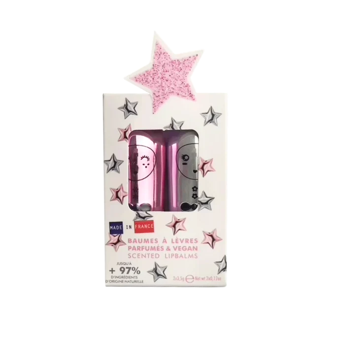 Inuwet - stars silver pink duo lipbalms 2li̇ hedi̇ye seti̇ - görsel 1
