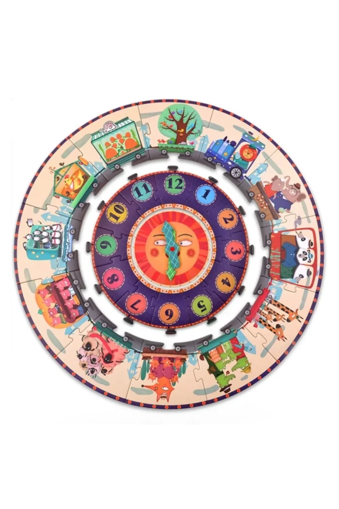 Mideer my time travel sayıları ve saati öğreten puzzle seti - görsel 2