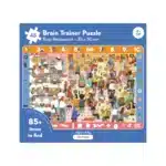 Mori Toys Brain Trainer Puzzle: Busy Restaurant 48 Parça Yapboz, Bulma, Sayma ve Eşleştirme Oyunu