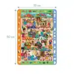 Mori Toys Brain Trainer Puzzle: Farmers Market 48 Parça Yapboz, Bulma, Sayma ve Eşleştirme Oyunu - Görsel 2