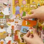 Mori Toys Brain Trainer Puzzle: Busy Restaurant 48 Parça Yapboz, Bulma, Sayma ve Eşleştirme Oyunu - Görsel 6