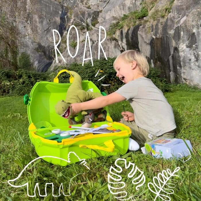 Trunki çocuk bavulu - dinozor dudley - görsel 4
