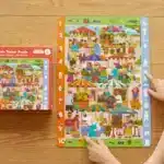Mori Toys Brain Trainer Puzzle: Farmers Market 48 Parça Yapboz, Bulma, Sayma ve Eşleştirme Oyunu - Görsel 4