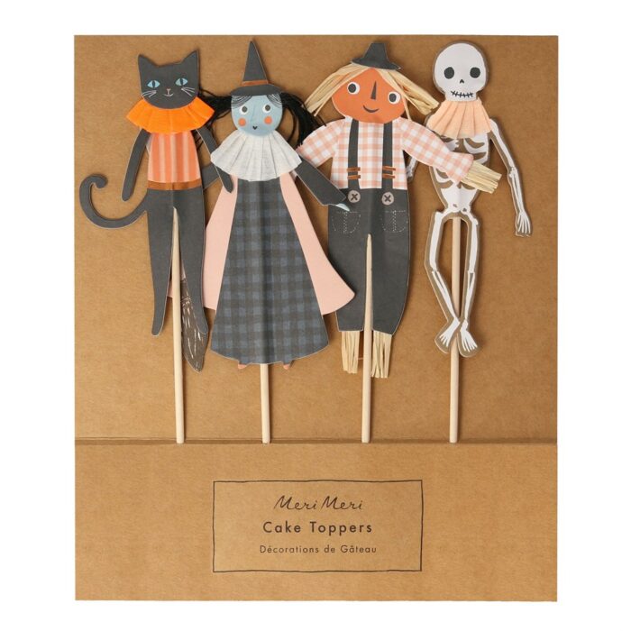 Meri meri - pumpkin patch cake toppers - halloween pasta süsü - görsel 1