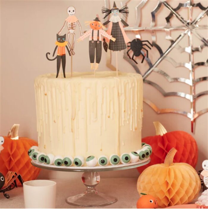 Meri meri - pumpkin patch cake toppers - halloween pasta süsü - görsel 2