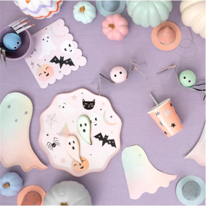 Meri meri - pastel halloween napkins - pastel halloween peçeteleri - l - 16'lı - görsel 2