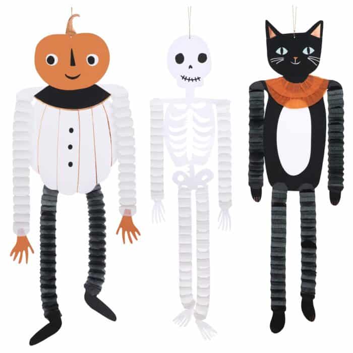 Meri meri - vintage halloween honeycomb decorations - halloween vintage asılan dekorlar - görsel 2