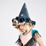 Meri Meri - Pointed Blue Hat - Mavi Cadı Şapkası - Görsel 3