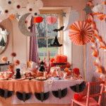 Meri Meri - Pastel Honeycomb Halloween Garland - Halloween Pastel Tonlar Asılan Süs - Görsel 2