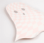 Meri Meri - Pink Checker Ghost Plates - Pembe Hayalet Tabaklar (8'li) - Görsel 2