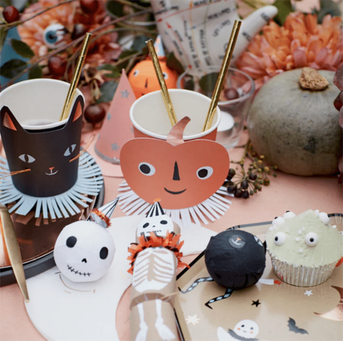 Meri meri - vintage halloween surprise balls - klasik halloween sürpriz topları (4'lü) - görsel 2