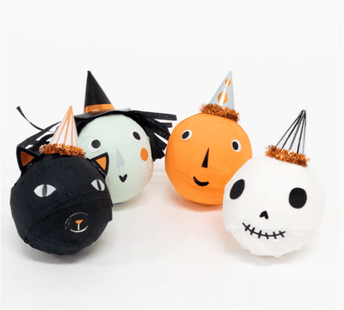 Meri meri - vintage halloween surprise balls - klasik halloween sürpriz topları (4'lü) - görsel 4