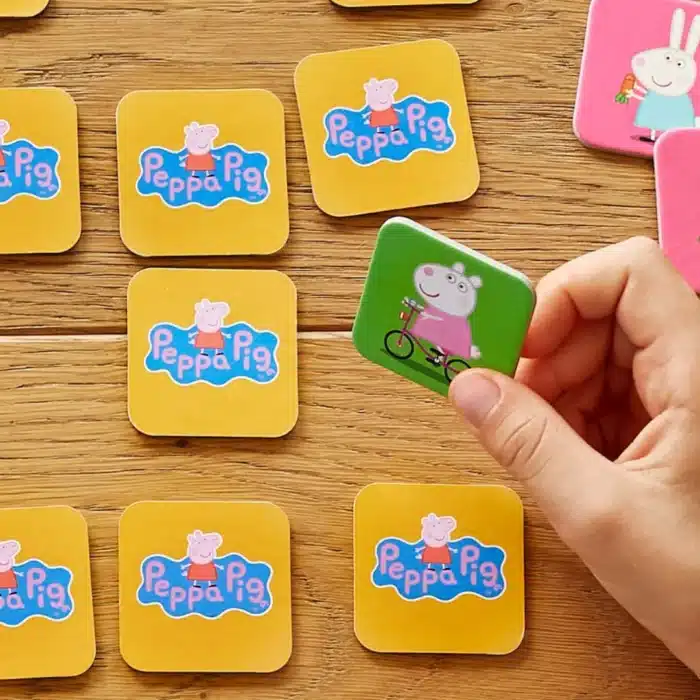 Mori toys memory card game - peppa pig ile 28 kartlı hafıza ve eşleştirme oyunu - görsel 2