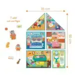 Mori Toys My Dream House: 6 in 1 Puzzle ( 2-3-4-6-8-10 Parça Yapboz) ile Hayalindeki Evi İnşa Et - Görsel 2