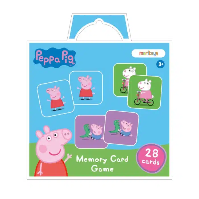 Mori toys memory card game - peppa pig ile 28 kartlı hafıza ve eşleştirme oyunu - görsel 1