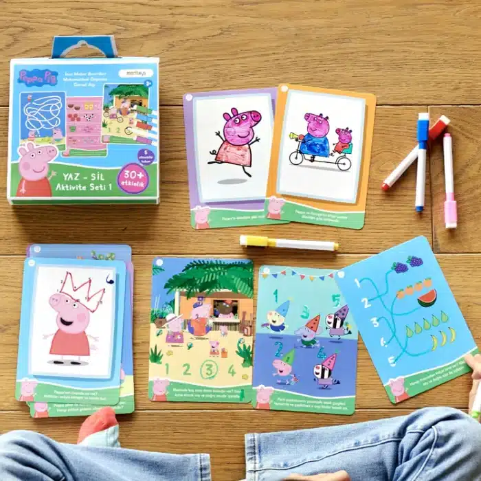 Mori toys peppa pig yaz - sil aktivite seti 1: matematiksel düşünme, görsel algı ve i̇nce motor becerileri - görsel 3